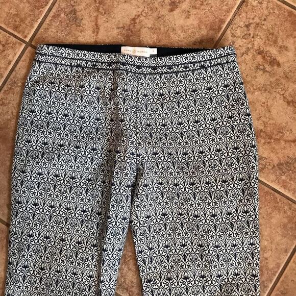 Tory Burch 0 black white high rise work pant - Picture 2 of 7